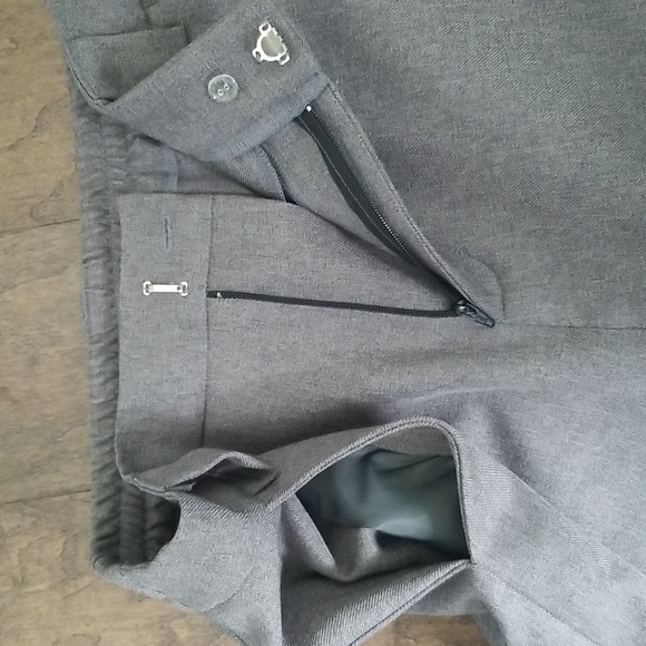 Grey Knee Length Trouser Shorts - Picture 7 of 9